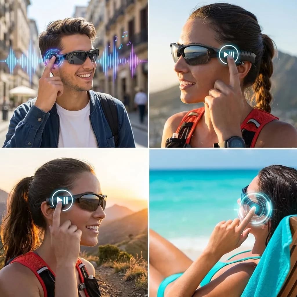 Controlas tu música desde el costado.